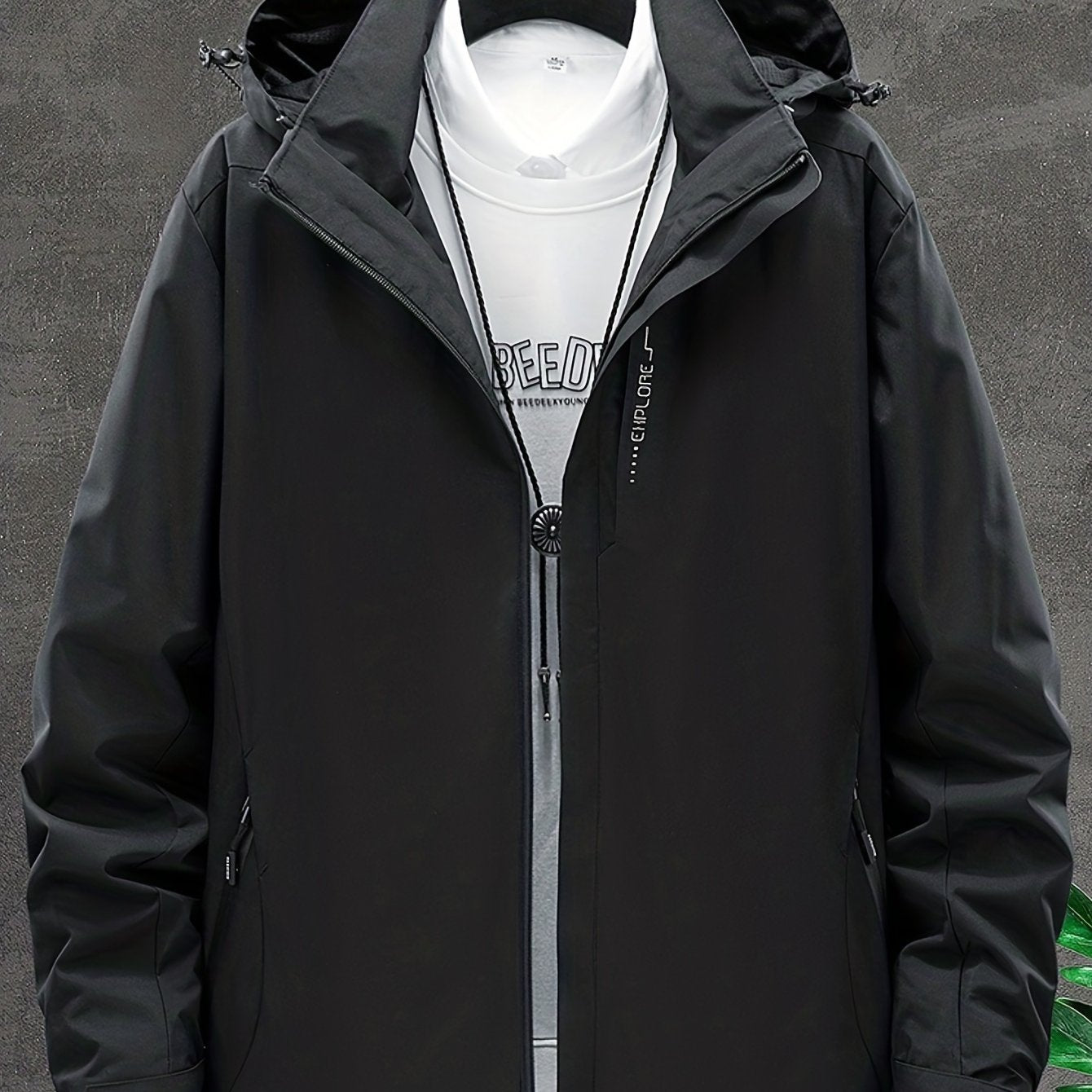 Men's Lightweight Waterproof Windbreaker Jacket Coat For Outdoors