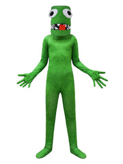 Kid's Halloween Cosplay Jumpsuit & Mask Cartoon Character Dress Up Costume