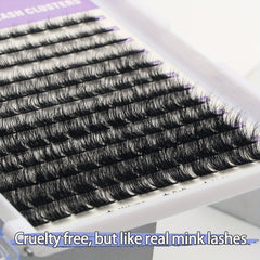 D Curl Lash Clusters 144Pcs Eyelashes 8-16mm