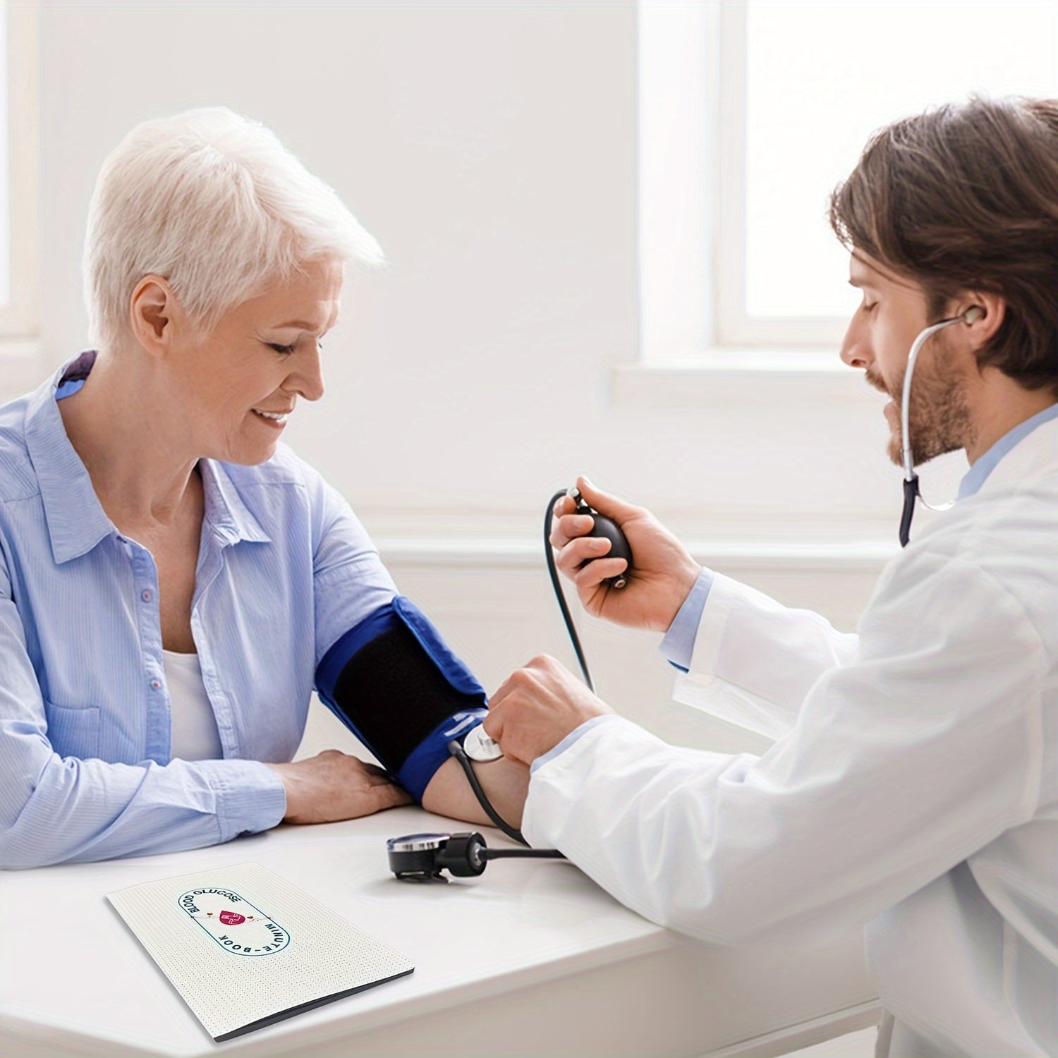 A5 Health Logbook: Blood Glucose, Pressure & Heart Rate