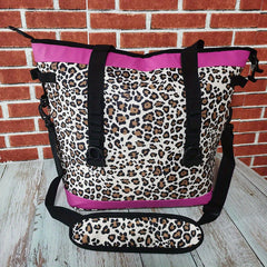 NEWTAG Outdoor Picnic Camping Insulated Bag Leopard Print Cooler Bag