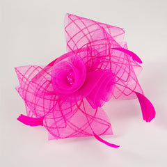 Big Mesh Bow Flowers Hair Hoop Headwear Hair Accessories For Girls