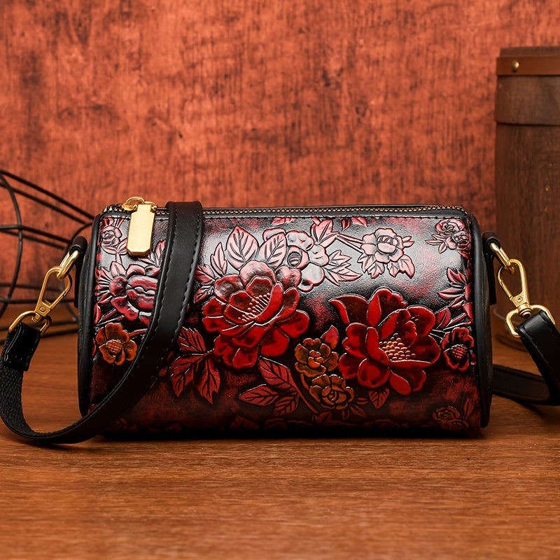 MINI Women's Floral Crossbody Bag Boston Style for Daily Commute & Travel