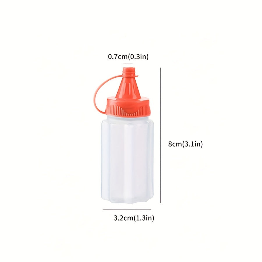 8pcs Squeeze Bottle for Sauces BBQ Portable Seasoning Kitchen Hou