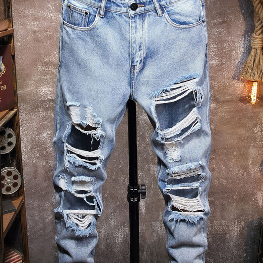 Christmas Special Slim Fit Ripped Denim Jeans