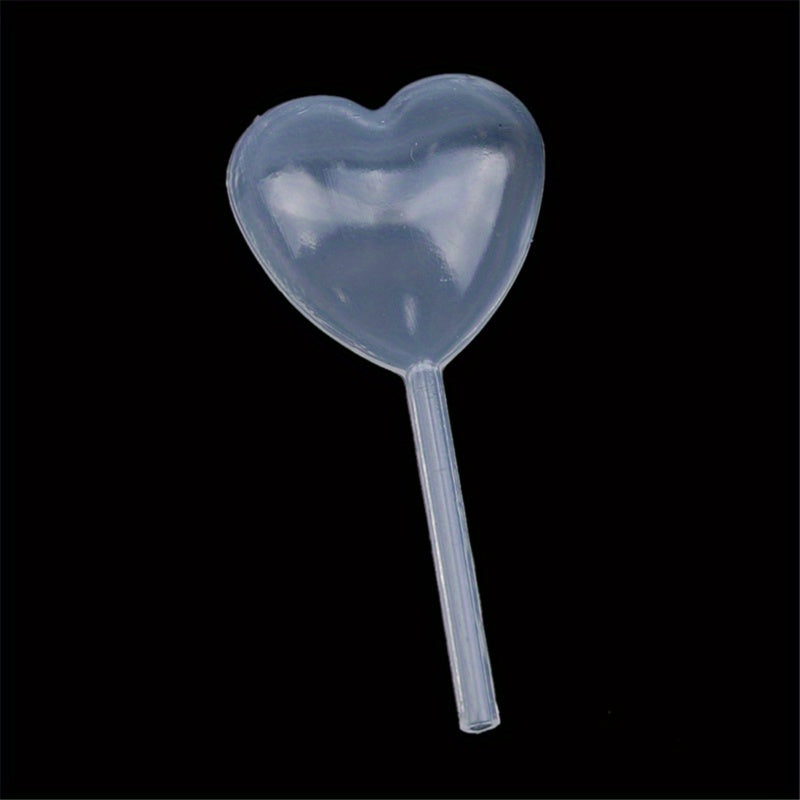 50pcs Heart Shaped Plastic Pipette Dropper for Easy Macaron & Jam Injection