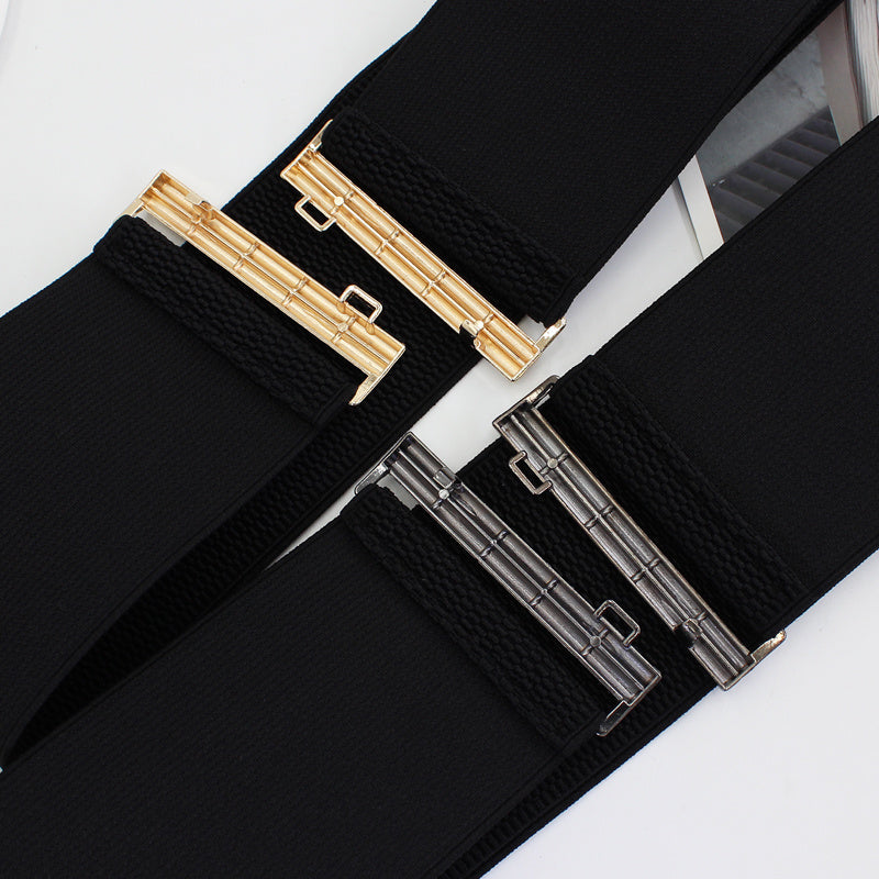 Elastic Belt Women's Belt Wide Waist Covering Decor