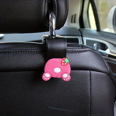 Cute Cartoon Bear Car Seat Hook, Silicone Material