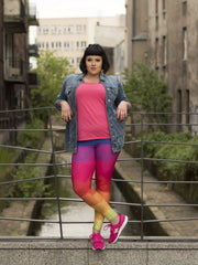 Ombre Print High Rise Sports Leggings