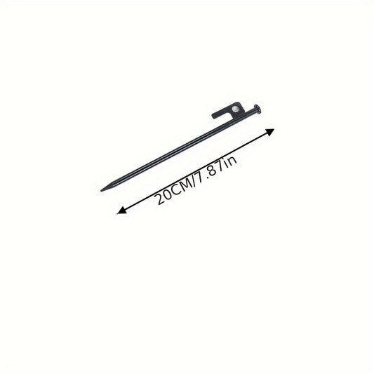 4pcs Steel Tent Nails Heavy Duty Awning Stakes - Outdoor Hiking Gardening Canopy
