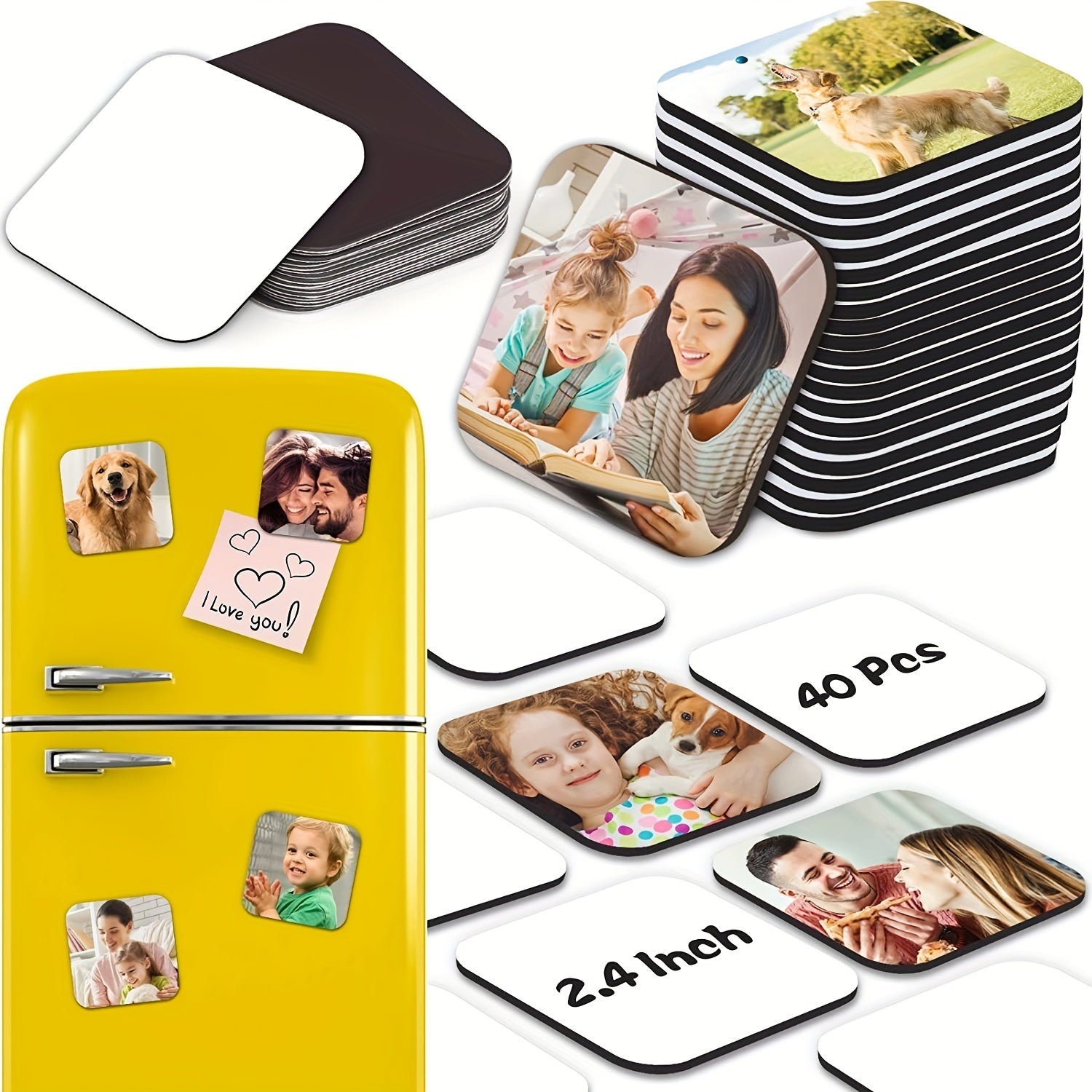 Sublimation Blank Fridge Magnets for Home & Office Decor