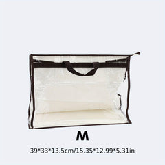 Clear Dust Bag for Handbags S M L XL Purse Storage Organizer
