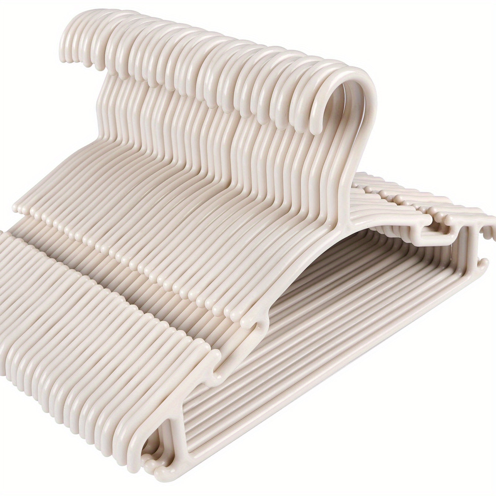 9pcs Khaki Hangers for Infants and Toddlers Newborn Clothes Hanging Racks