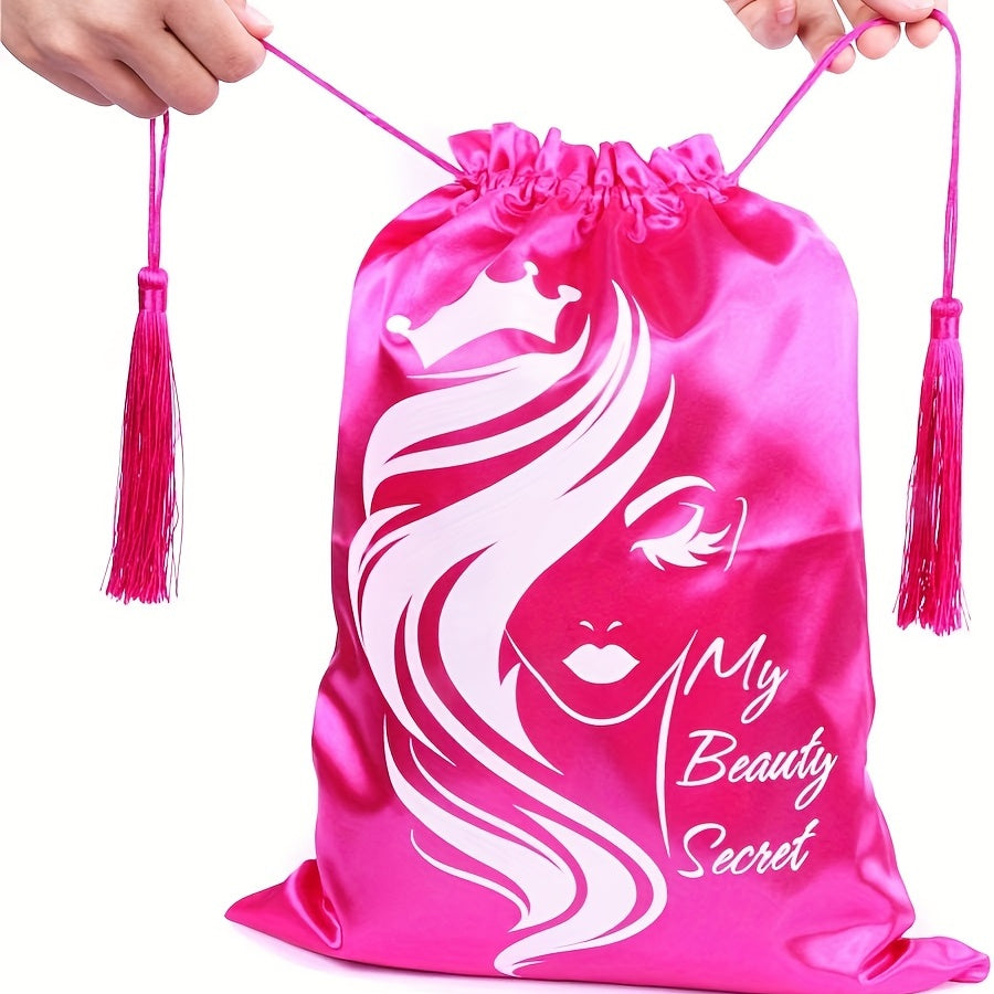 Large Hair Storage Bags with Drawstring for Extensions Bundles Wigs