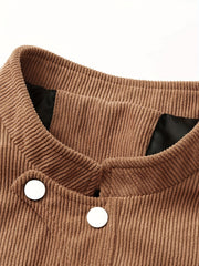 Men's Vintage Stand Collar Button Jackets for Spring & Fall