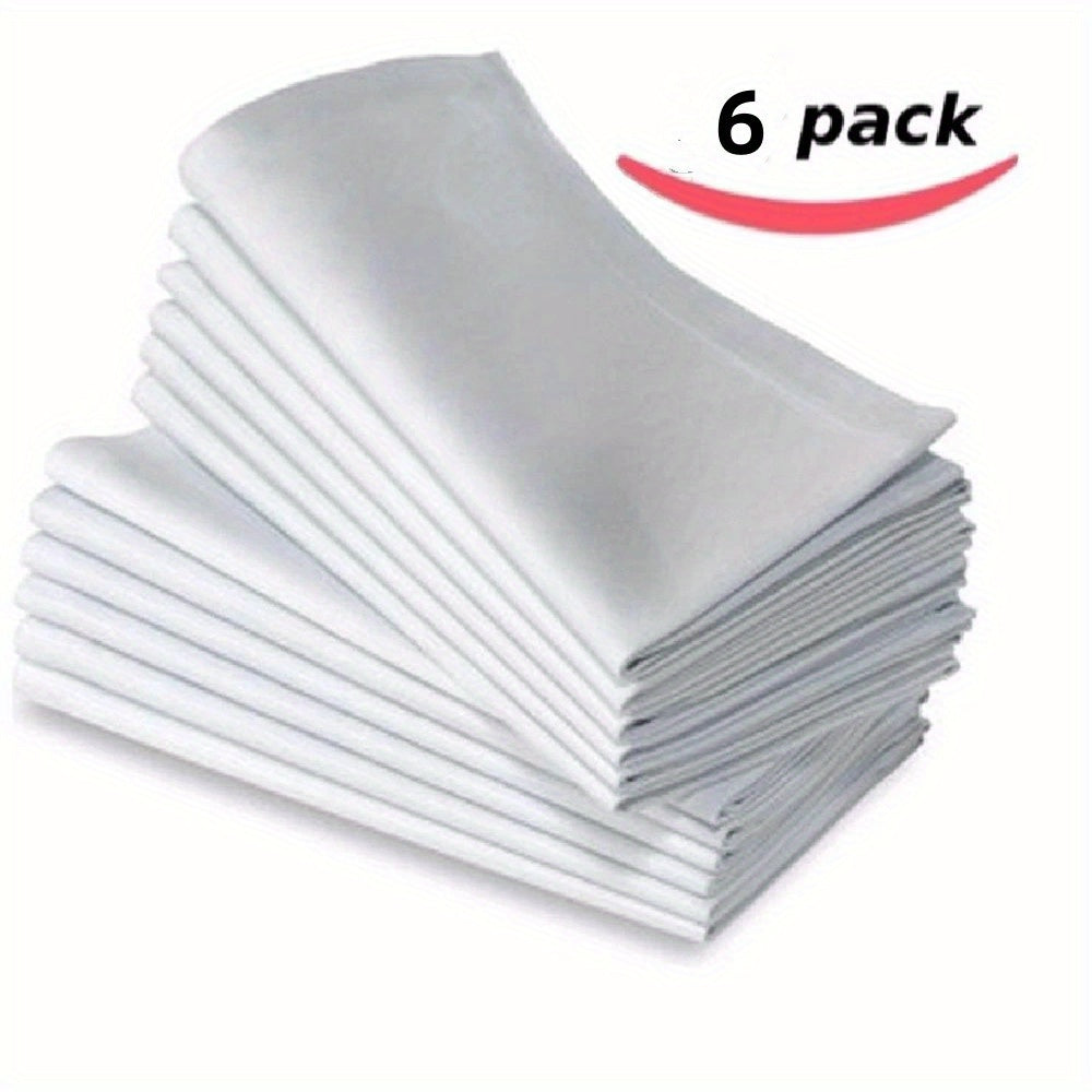 6pcs Cloth Napkins 50.8x50.8 Cm Washable & Reusable Table Dinner Napkins