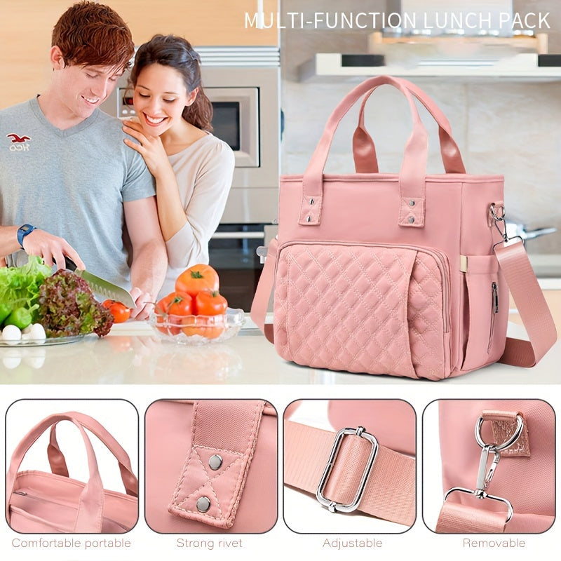 Vegetable Theme Lunch Bag Insulated Food Storage Tote