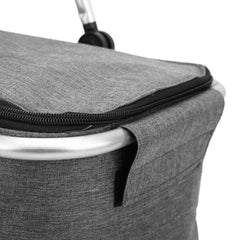 30L Insulated Picnic Basket Foldable Grocery Set Waterproof Lining