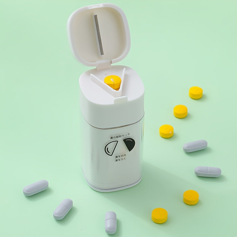 MedCare Portable Pill Cutter & Divider 5 in 1 Medicine Storage Case