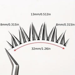 Anime Cosplay False Eyelashes 3D Wispy Japanese Style Manga Lashes