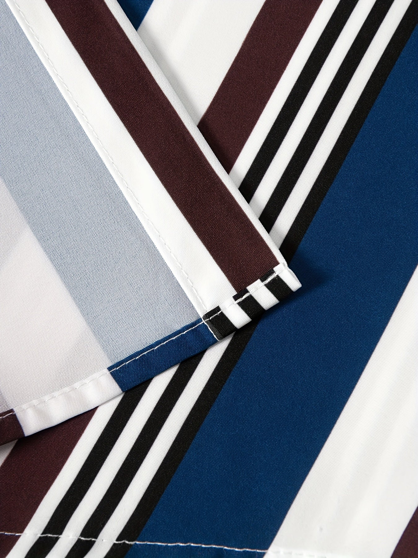 Stripe Graphic Print Casual Shirt for Summer