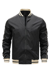 Men's Patchwork Jacket Baseball Large Size Loose Jacket