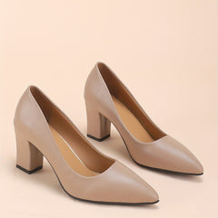 Women's Block Heels Point Toe Work Shoes