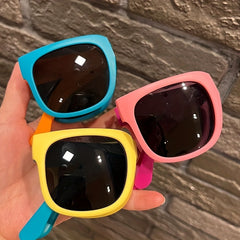 Kids Foldable Sunglasses UV Protection Boys Girls