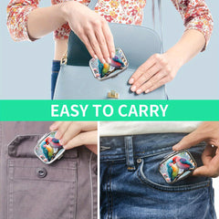 UBERTE Love Bird Metal Pill Box 2 Compartments Travel Jewelry Storage