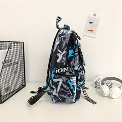 Large Capacity Functional Shoulder Backpack Multiple Pocket Student Bag