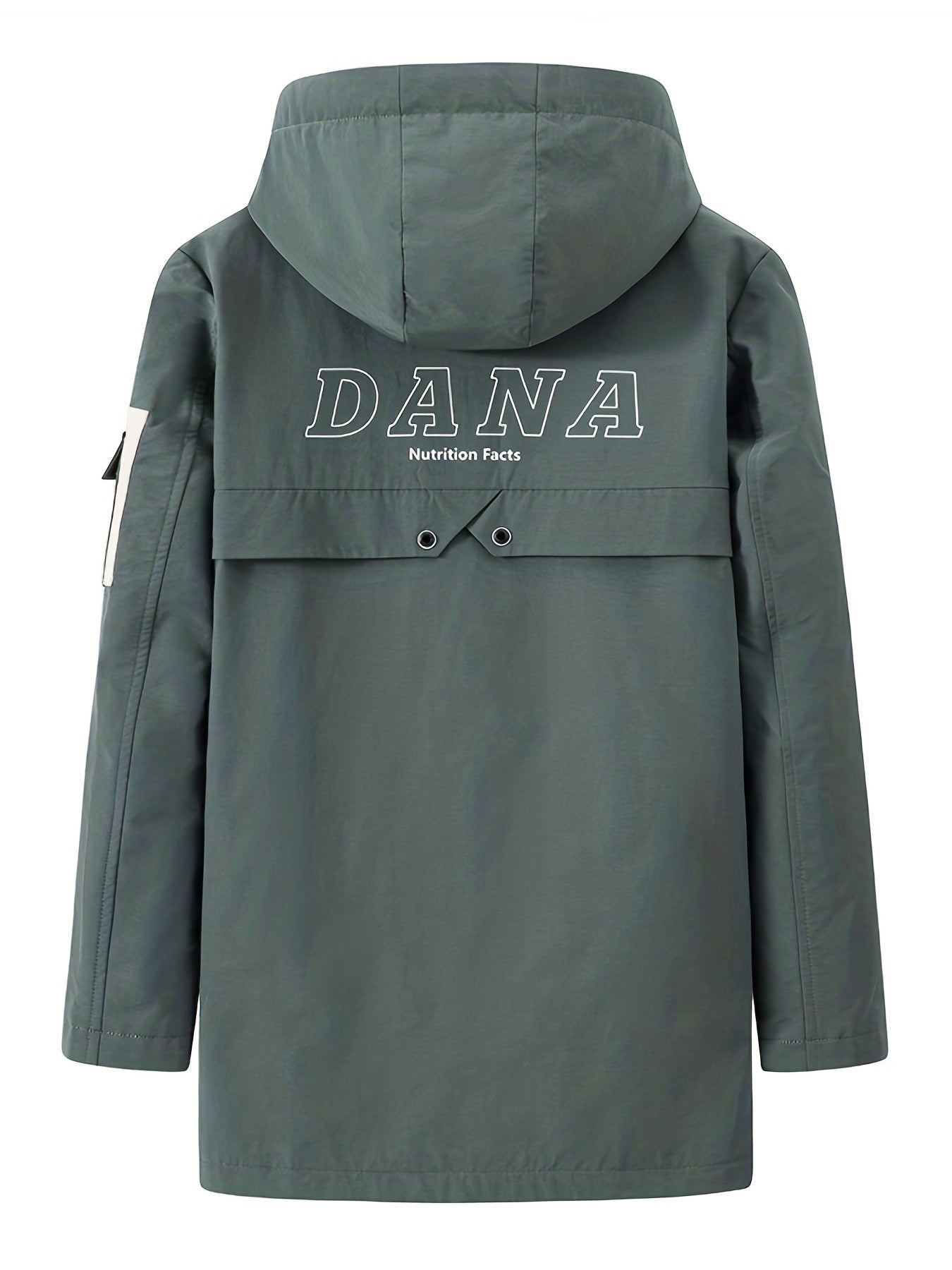 Men's Hooded Windbreaker Jacket Zip Up Coat