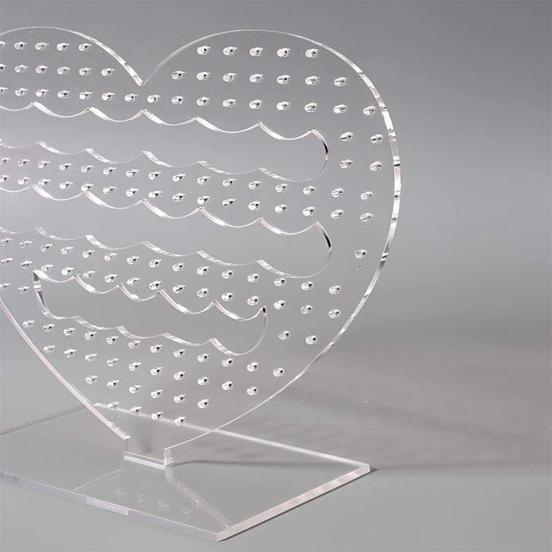 Romantic Hollow Heart Earring Storage Holder