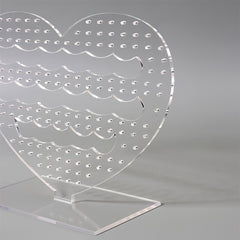 Romantic Hollow Heart Earring Storage Holder