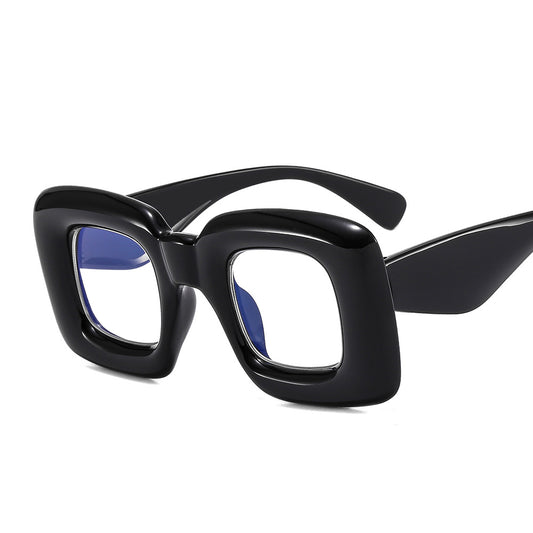 Funny Inflation Frame Light Blocking Glasses Women Unisex