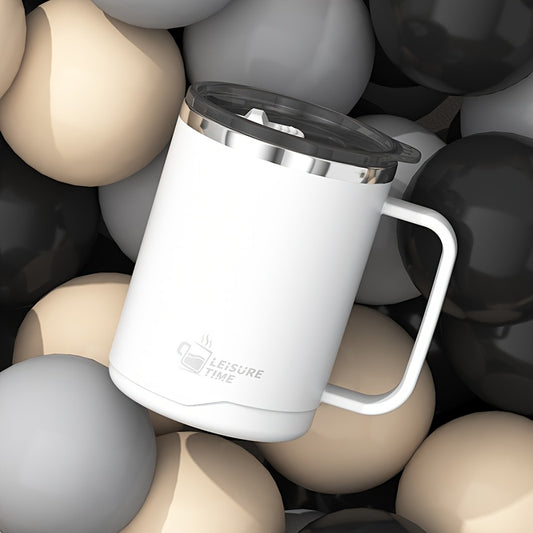 Insulated Stainless Steel Mug with Lid for Outdoor Adventures