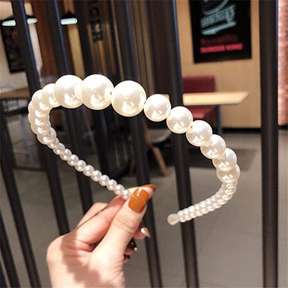 Faux Pearl Hairbands Bridal Hair Hoop Wedding Hair Accessories