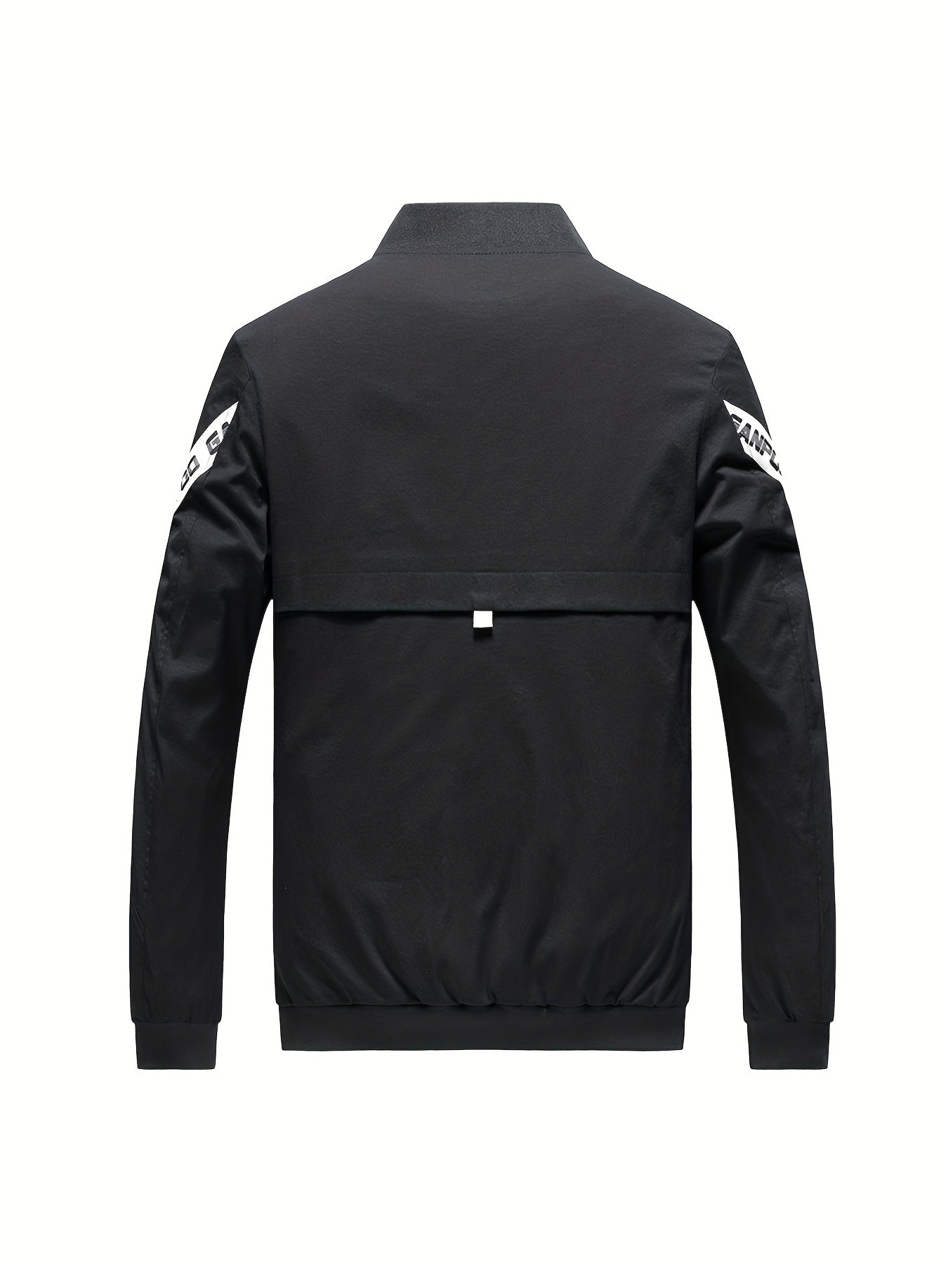 Men's Casual Windbreaker Jacket with Pockets for Outdoor Activities