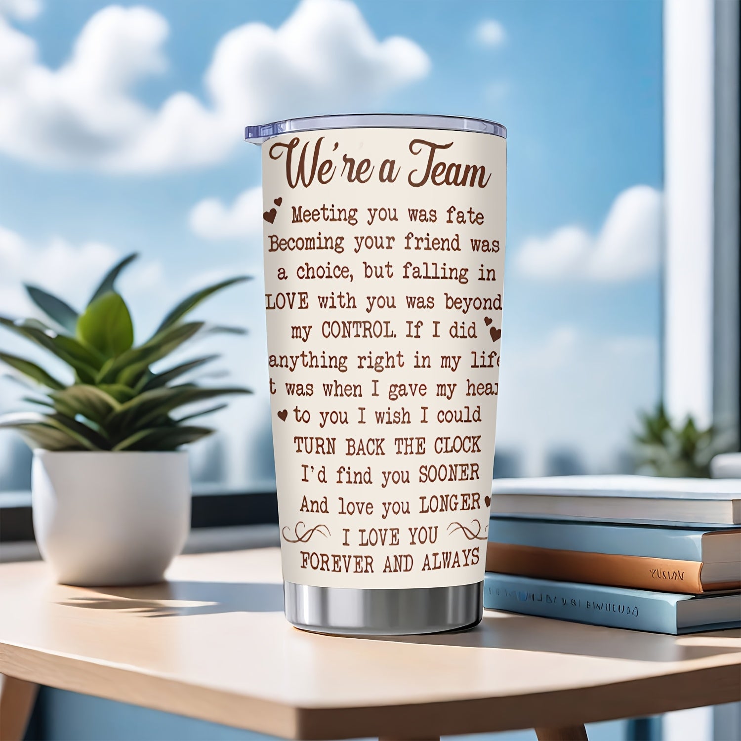 20oz Custom Insulated Travel Mug - Durable Reusable - Personalized Name