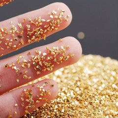 Crushed Glass Craft Glitter For Resin - Metallic Crystal Chips - 3g