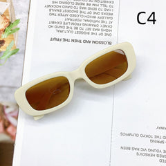 Girls Retro Sunglasses Rectangle Frame UV Protection For Outdoor Activities