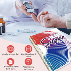 Blood Sugar Record Book for Elders, Daily Health Tracker