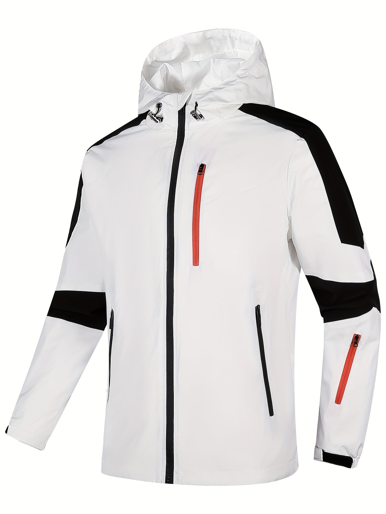 Men's Lightweight Windbreaker Jacket Zip Up Pockets