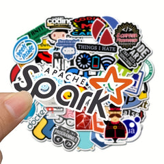 50pcs Programming Sticker for DIY Computer Laptop PS4 Motorcycle