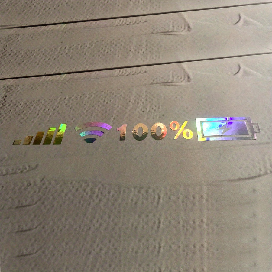 Colorful Reflective Wifi Level Stickers for Cars