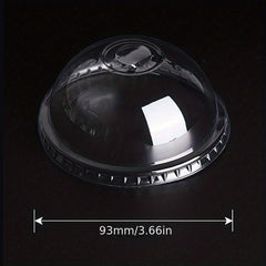 50pcs 270ml 9 Oz Disposable Plastic Cup With Lid - Wedding Party Christmas Cup