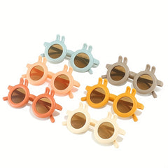 Girls Rabbit Frame Sunglasses Summer Sunshade Children's Cartoon Sunglasses