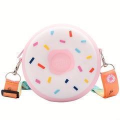 Donut Shaped Coin Purse Crossbody Bag for Girls