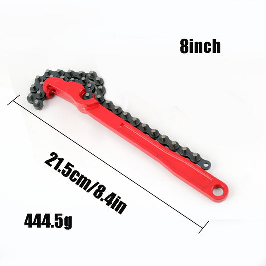 20-32cm30-40 Chain Type Filter Wrench Spanner Red High Carbon Steel