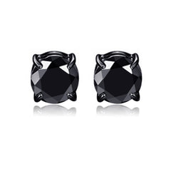 Stainless Steel Magnetic Stud Earrings CZ Magnet 6 8MM Christmas