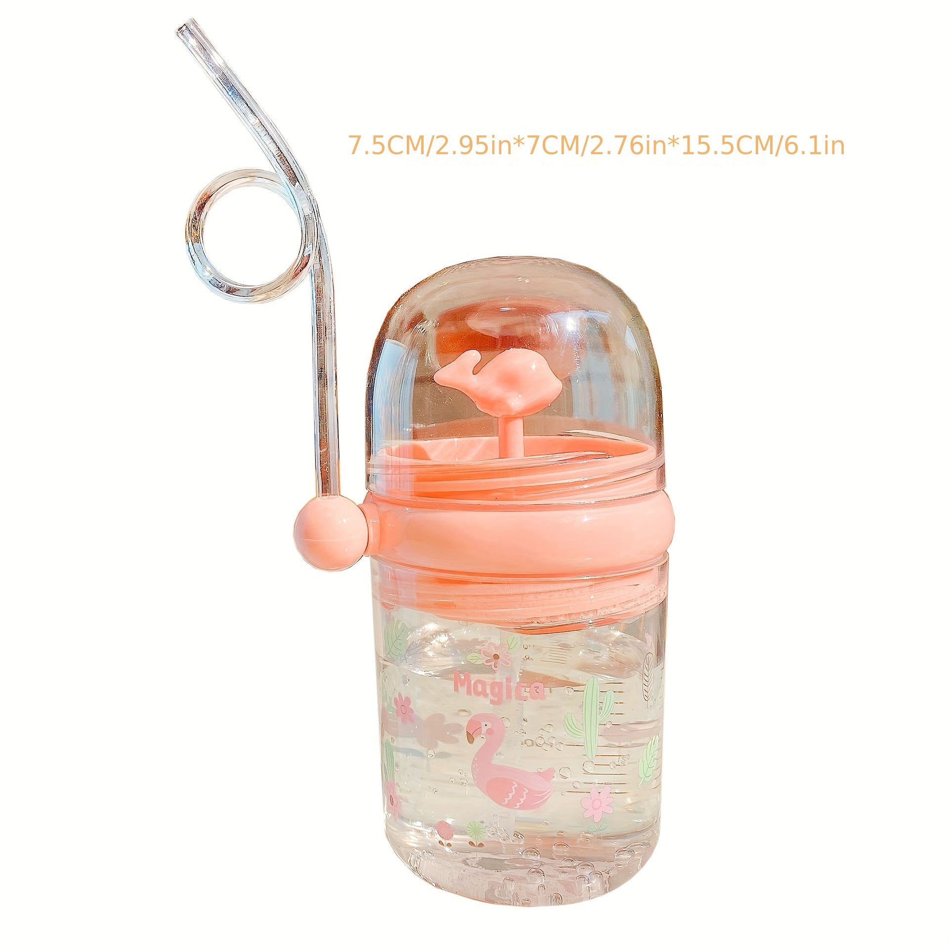 Children's Whale Straw Cup Anti-Fall Portable Water Cup